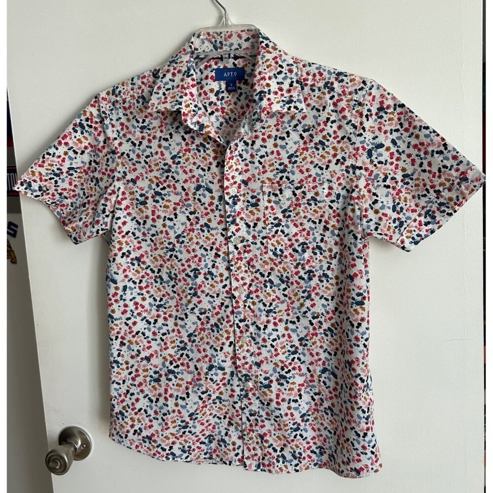 Apt.9 Men Short Sleeve Button-Up Shirt